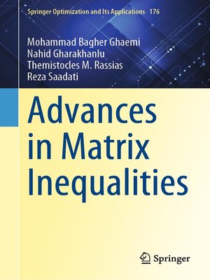 cover image of Advances in Matrix Inequalities
